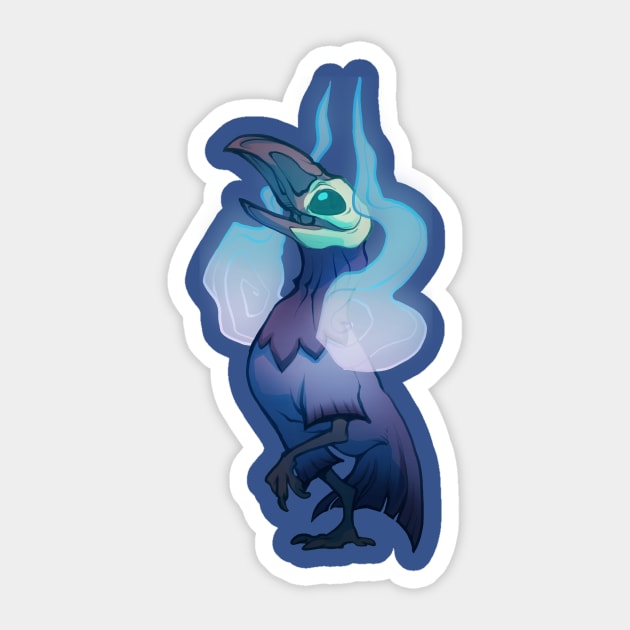 Glow Bird Sticker by Skulldog